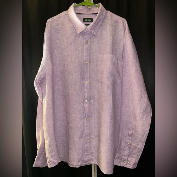 Orvis Other - Orvis Men's Light Purple Casual Button-Down Shirt Fly Fishing